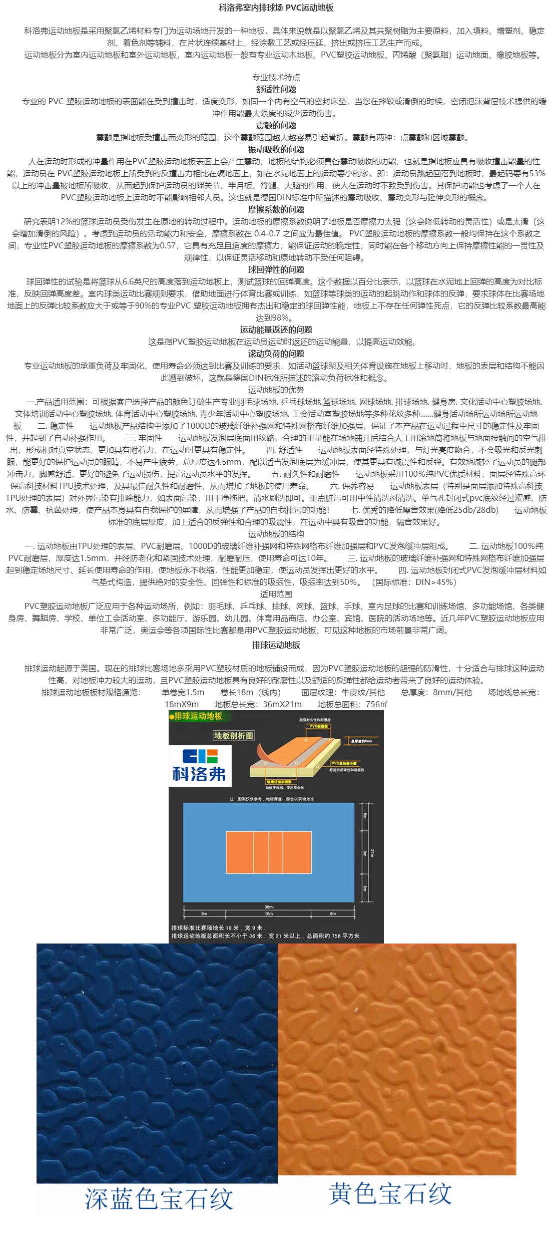 科洛弗室内排球场 PVC运动地板,贵州峰畅建筑工程有限公司.png